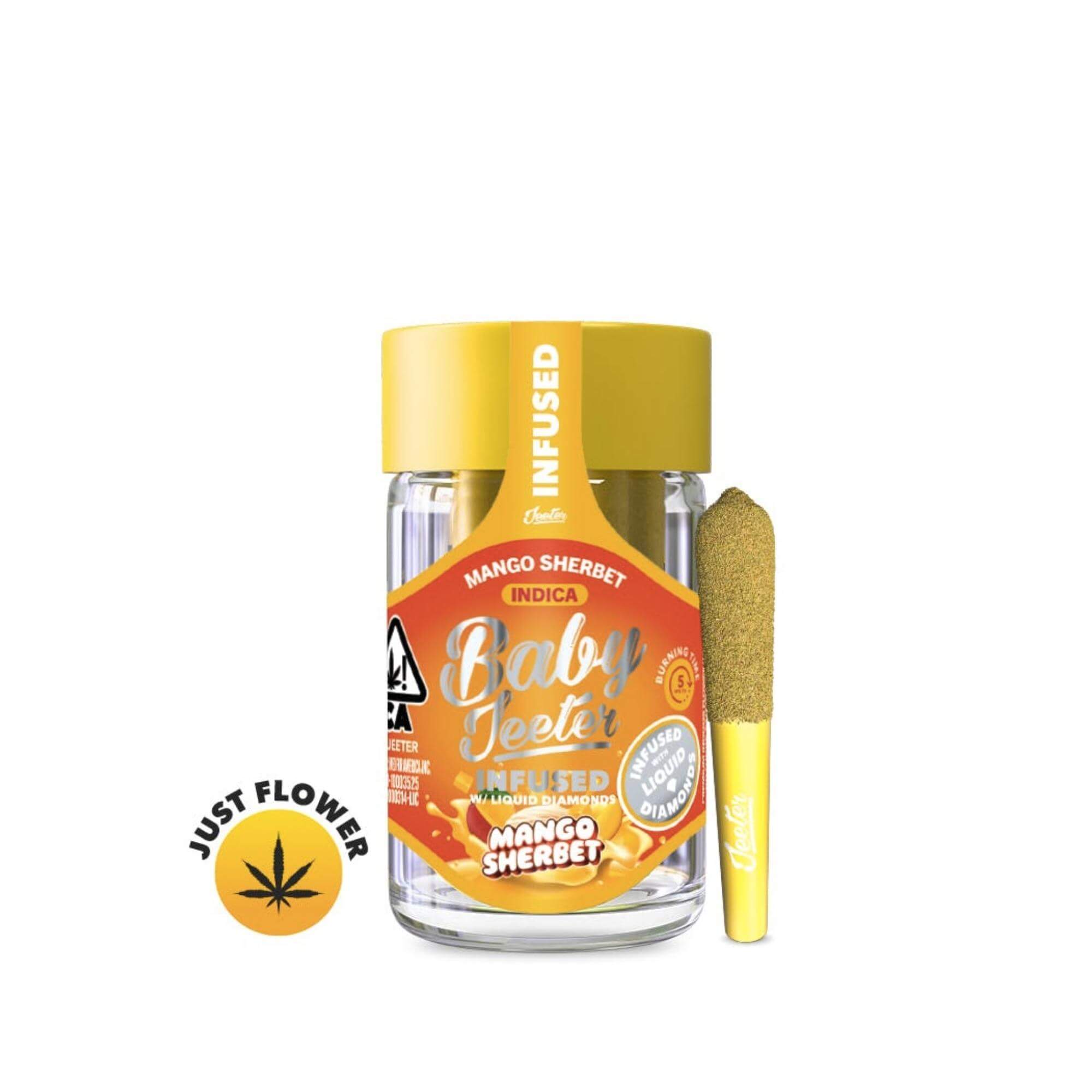 Baby Jeeter | Mango Sherbert Infused | 2.5G 5PK