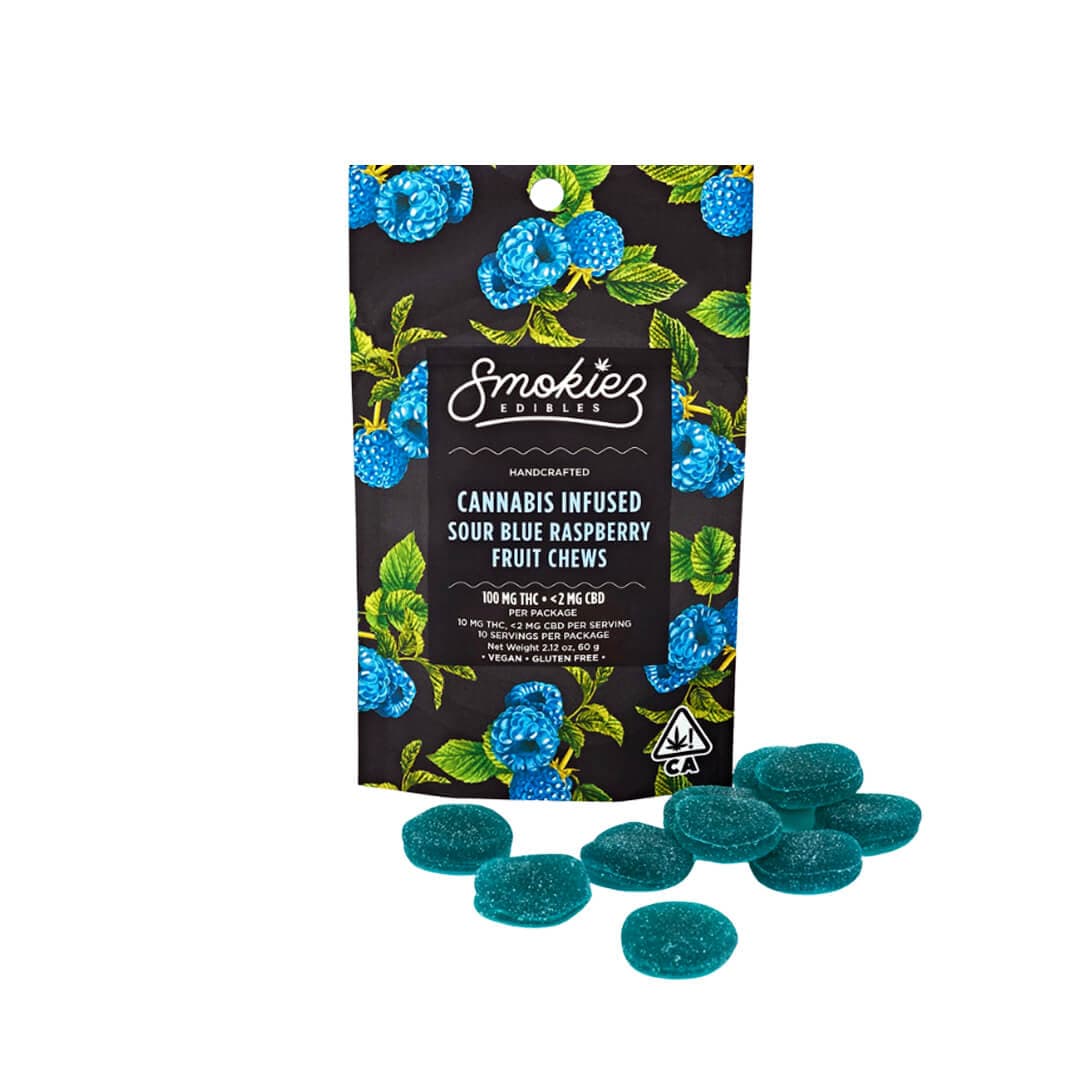 Smokiez |  Sour Blue Raspberry | 100MG 