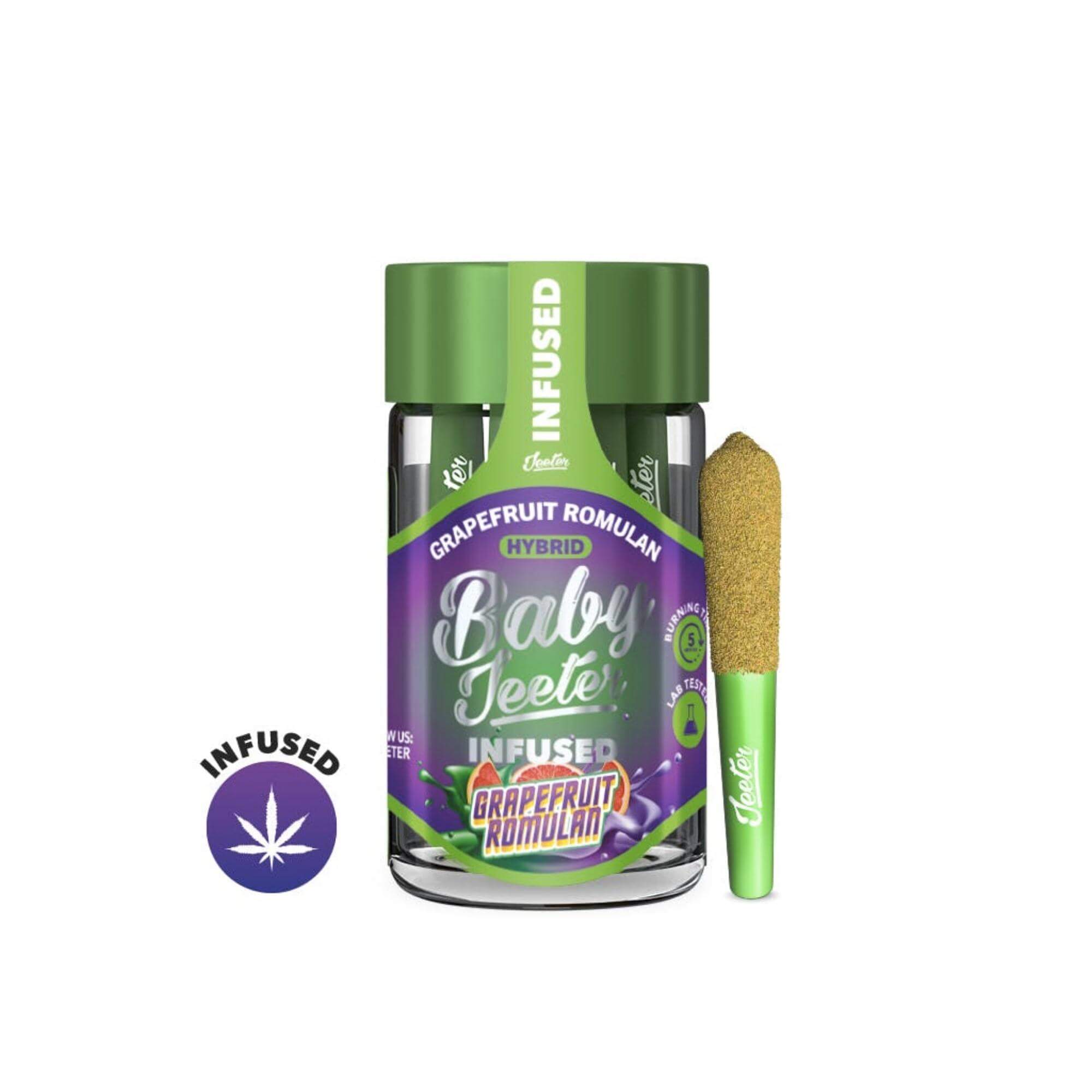 Baby Jeeter | Grapefruit Romulan Infused | 2.5G 5PK