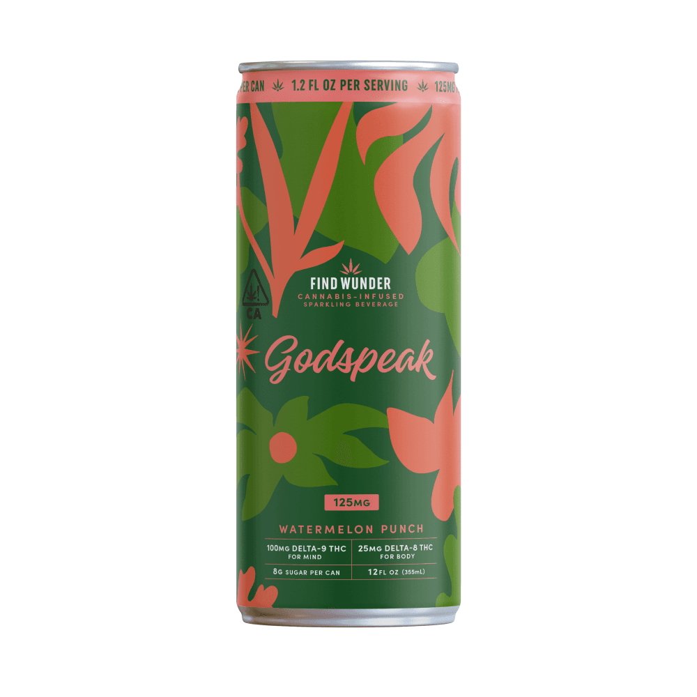 Wunder Godspeak | Watermelon Basil | 125mg 12oz Can