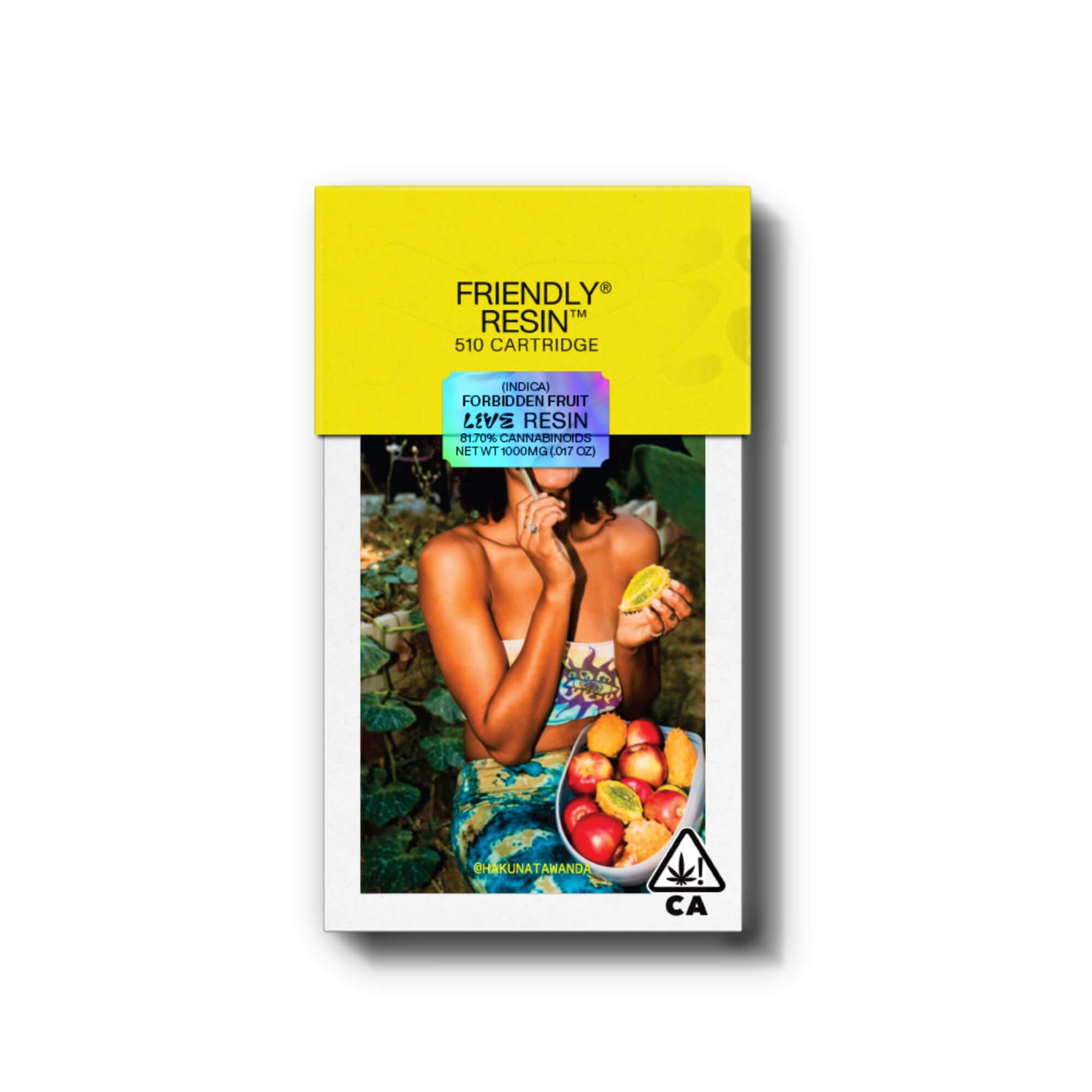 Friendly | Forbidden Fruit | 1G Live Resin Cart