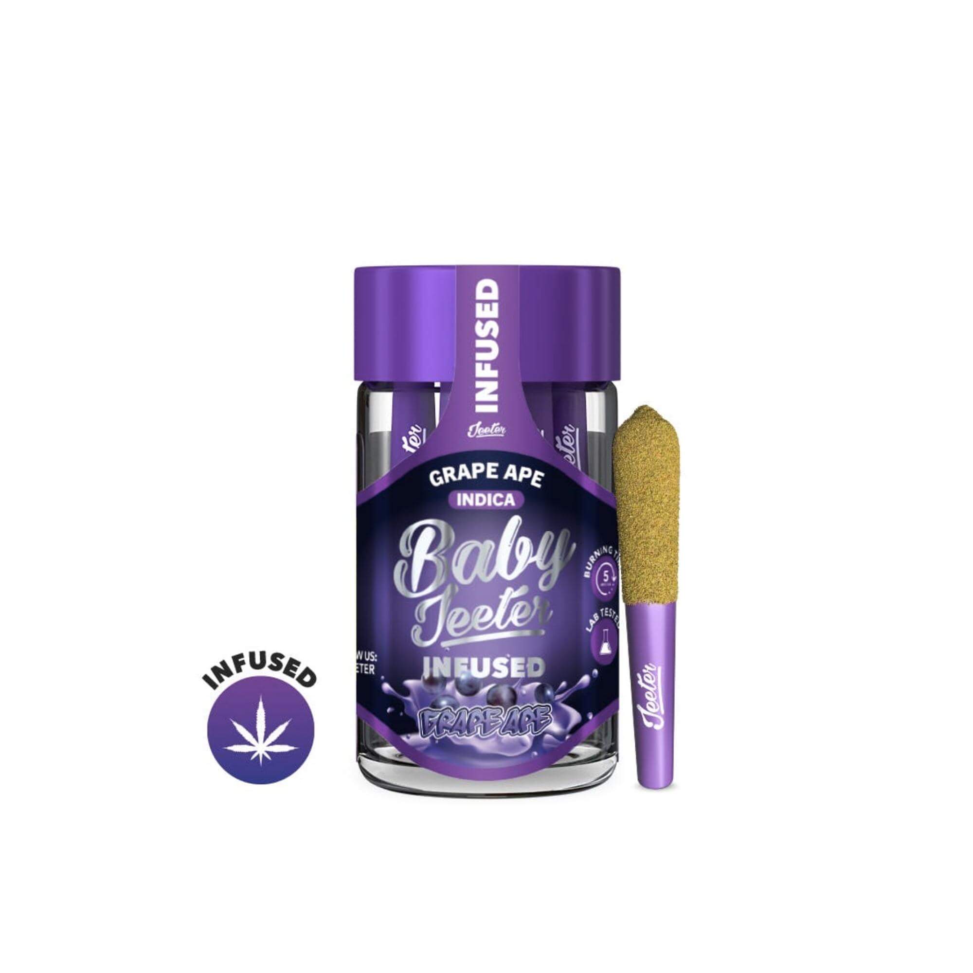 Baby Jeeter | Grape Ape Infused | 2.5G 5PK