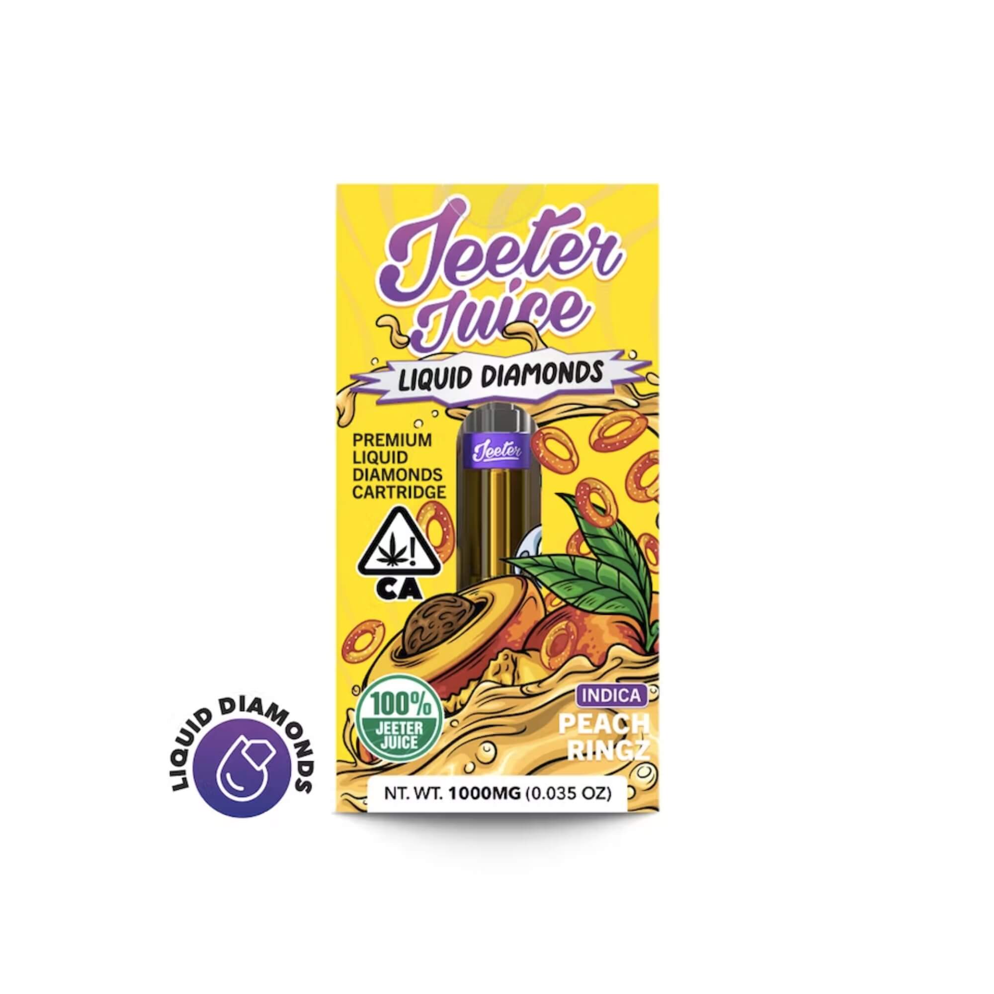 Jeeter Juice | Peach Ringz: Liquid Diamonds | 1G Cart