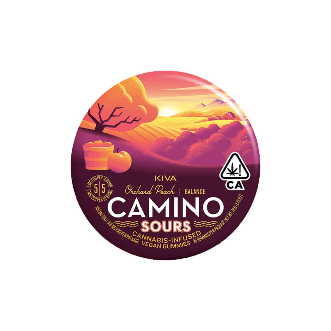 Camino | Sour Orchard Peach Gummies | 100mg