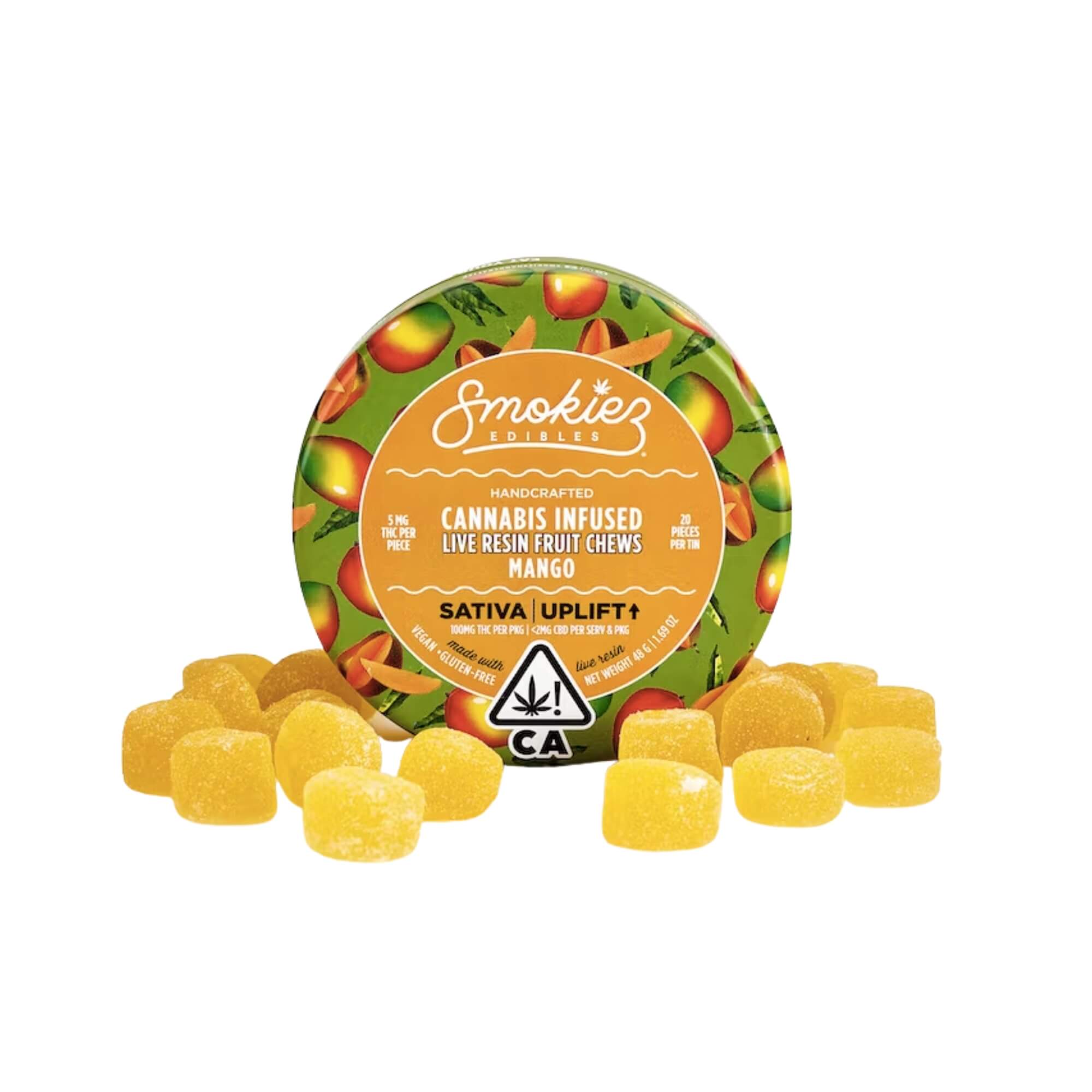 Smokiez | Live Resin Mango Fruit Chews | 100MG 