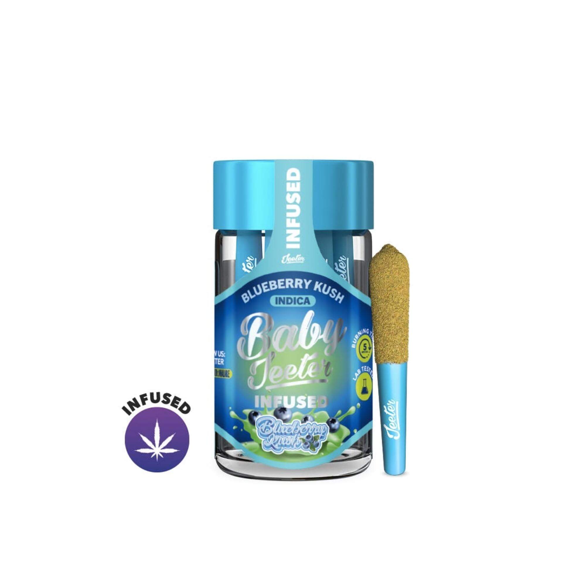 Baby Jeeter | Blueberry Kush Infused | 2.5G 5PK