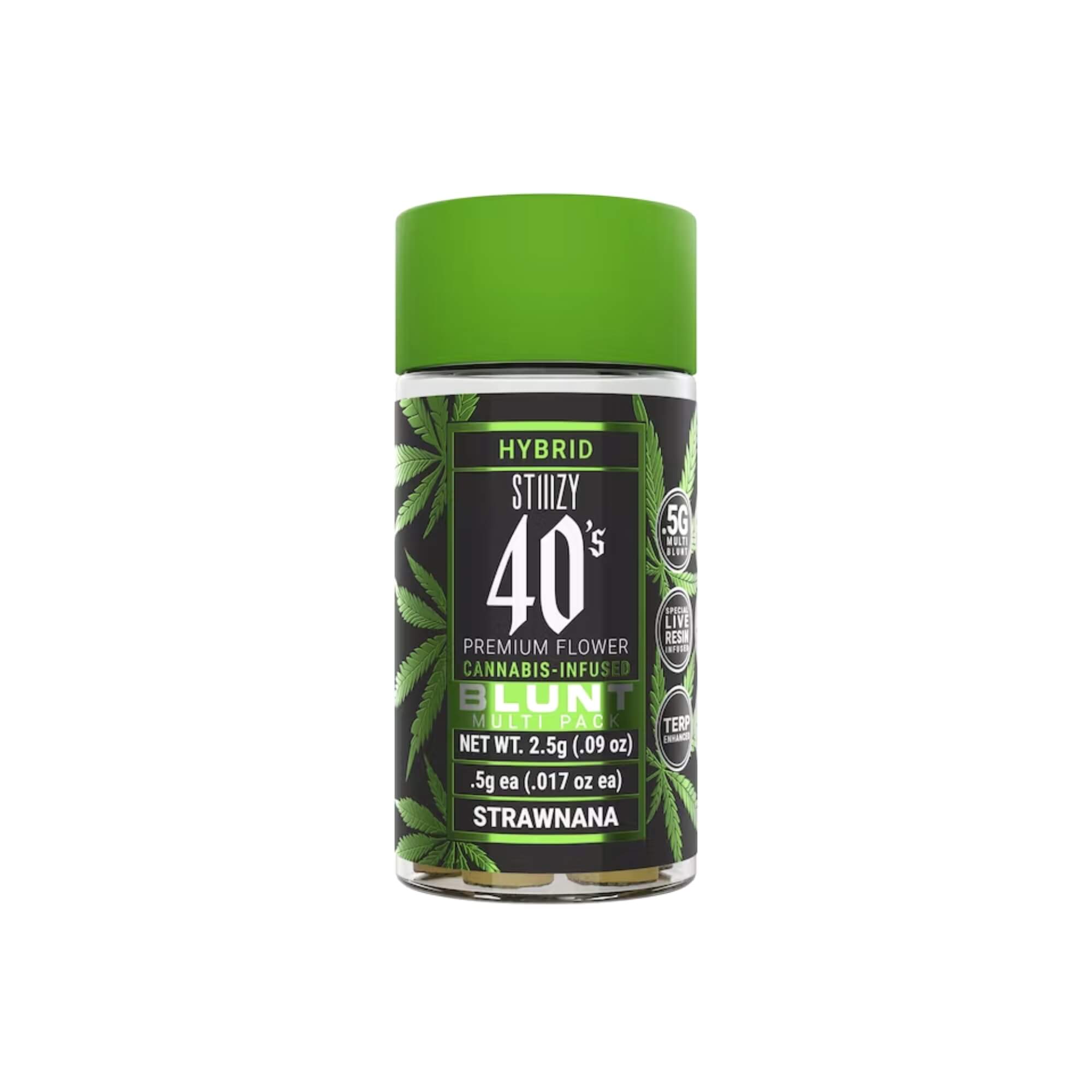 STIIIZY 40'S | Strawnana Mini Blunts | 2.5G 5PK