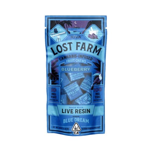 Lost Farm | Blueberry Chews | 100mg Blue Dream