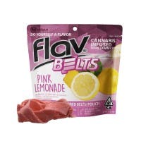 Flav | Sour Pink Lemonade Gummy Belts | 100mg