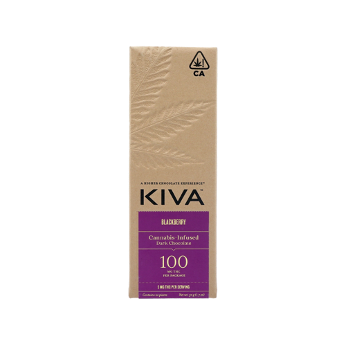 Kiva | Dark Chocolate Blackberry | 100mg
