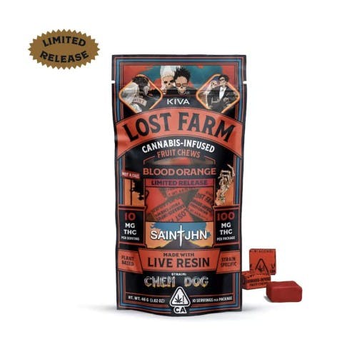 Lost Farm x SAINt JHN | Blood Orange x Chem Dog | 10K Infused Fruit Chews