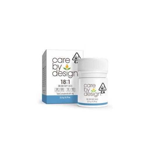 Care by Design | 18:1 CBD Soft Gels | 30 Count