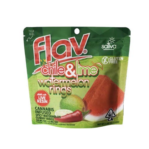 Flav | Chili & Lime Watermelon Rings | 100mg