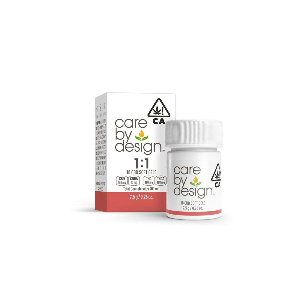 Care By Design | 1:1 CBD Soft Gels | 10 Count