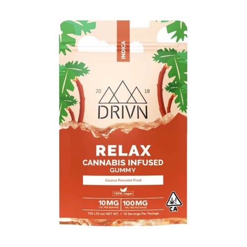 Drivn | Relax Guava Passion Fruit Gummy Tray | 100mg
