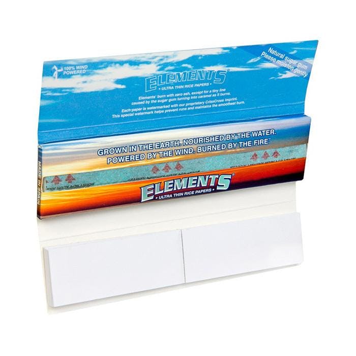Elements | King Size Slim + Tips | Ultra Thin Rice Papers