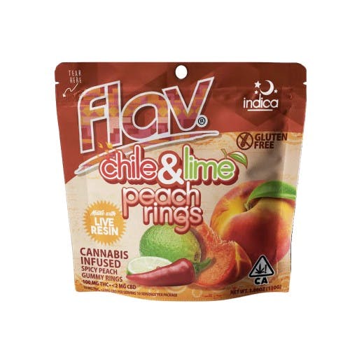 Flav | Chile & Lime Peach Rings | 100mg 
