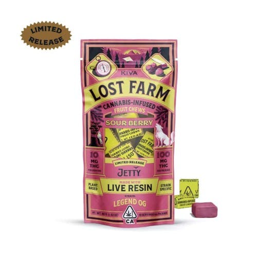 Lost Farm x Jetty Extracts | Sour Berry x Legend OG | 10PK Infused Fruit Chews