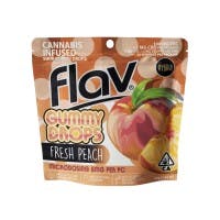 Flav | Peach Gummy Drops | 100mg