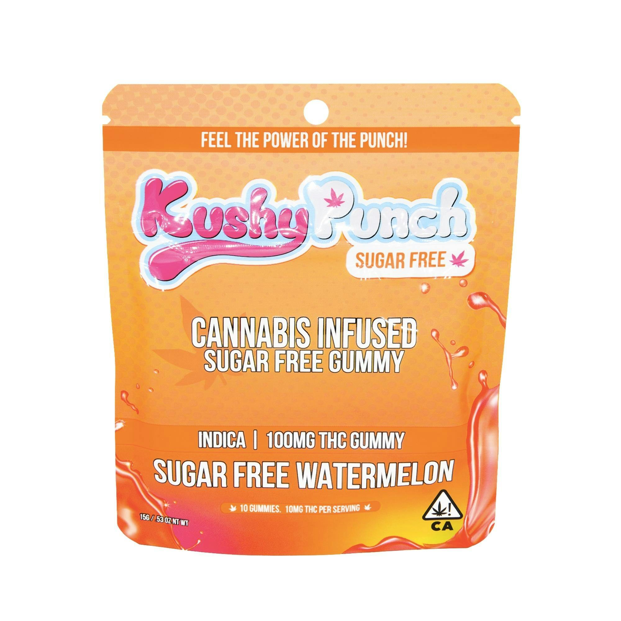 Kushy Punch | Indica Watermelon Sugar Free | 100mg