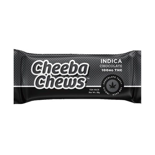 Cheeba Chews |  Chocolate Indica Taffy | 100mg 