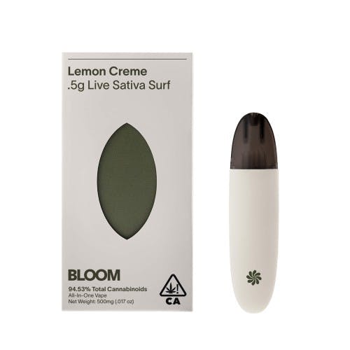Bloom Live Resin Surf | Lemon Creme | .5G Disposable